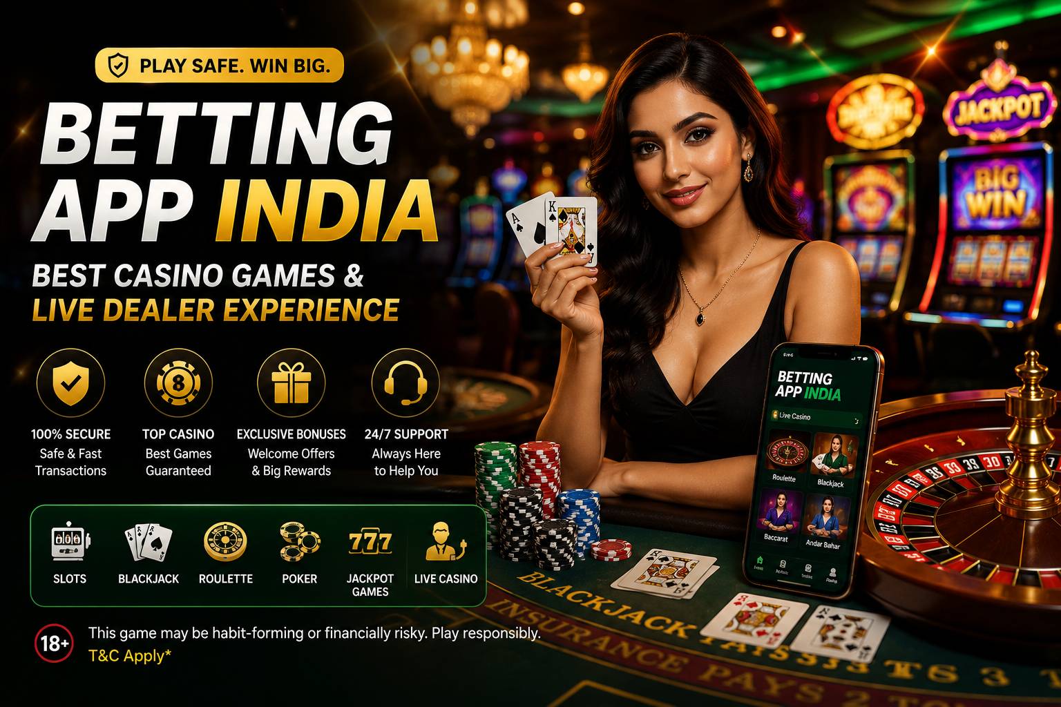 Casino games on betting app