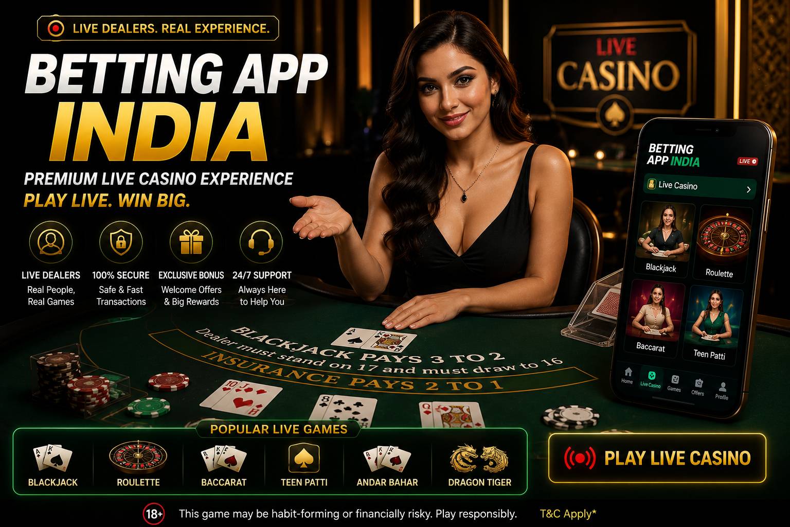 Live casino mobile experience